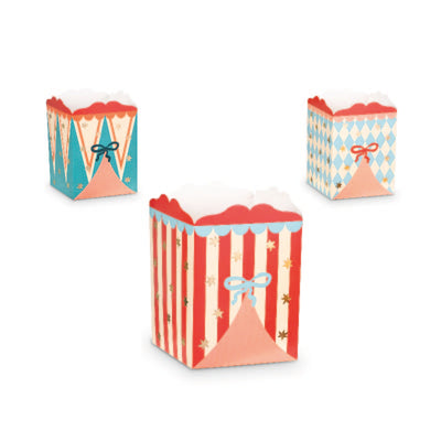 Circus popcorn box / 6 pcs.