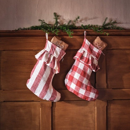 Striped Christmas boot