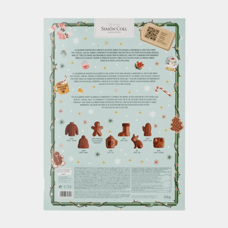 Calendario Adviento Figuras Hello Winter Chocolate