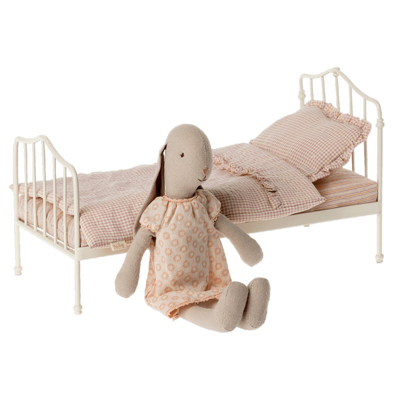 Cama Miniatura Coelhinho Rosa Maileg