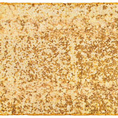 Gold sequined table runner