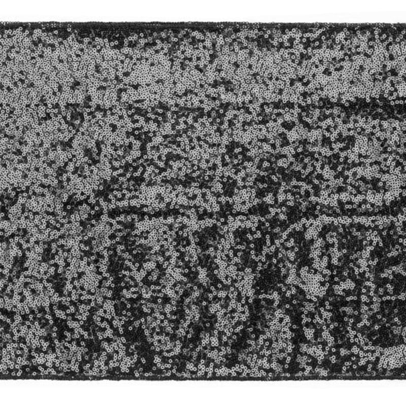 Caminho de mesa em tule preto com aranhas de Halloween