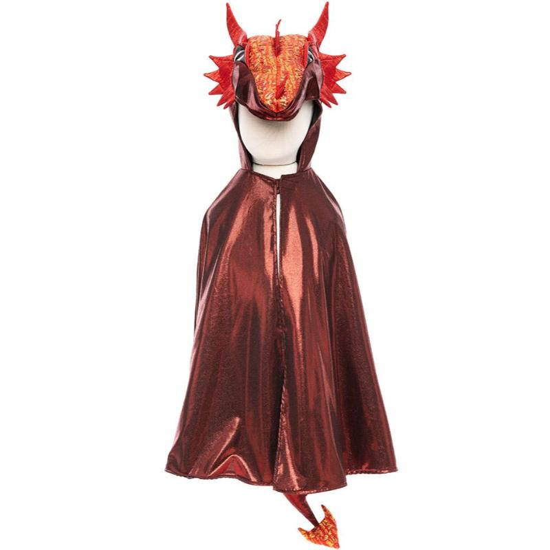 Ruby bright red dragon cape costume