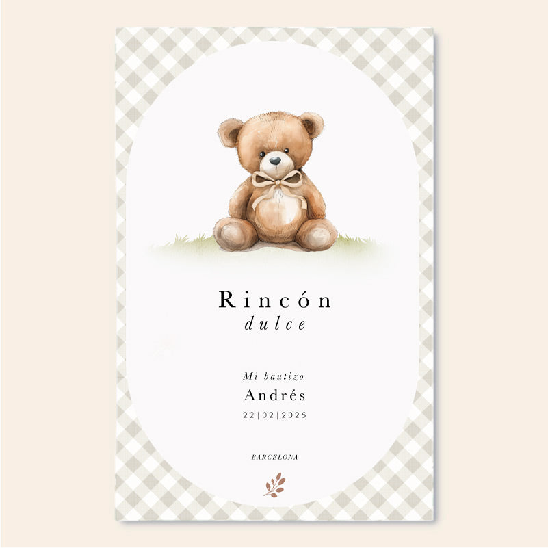 Personalized Teddy Poster