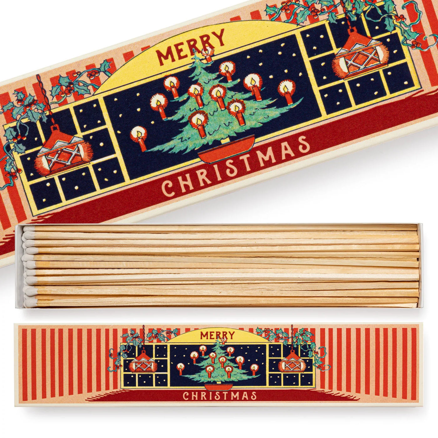 Caja de cerillas largas Christmas Window