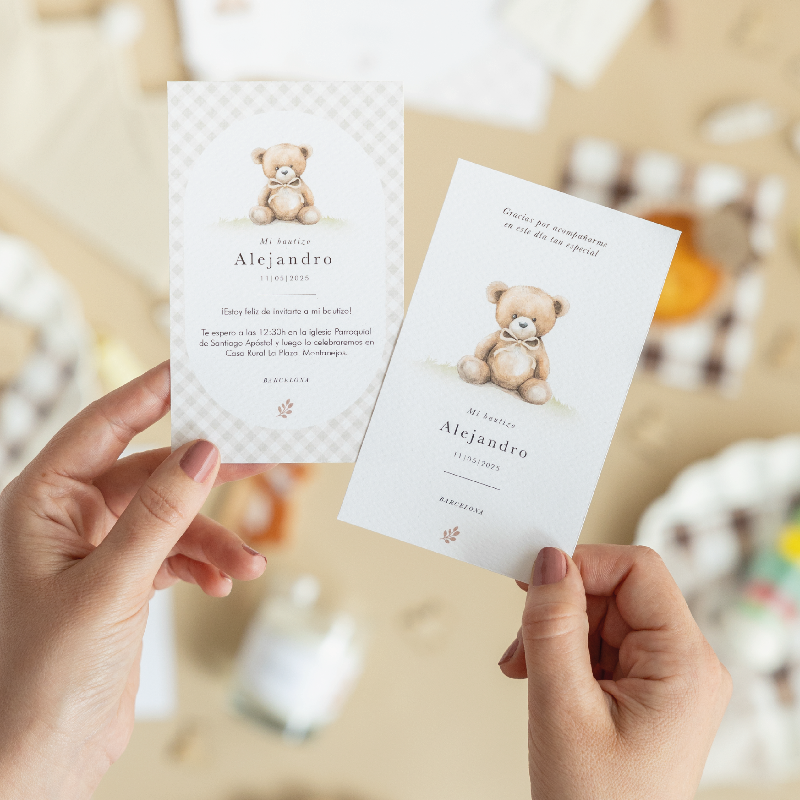 Personalized Teddy Invitations