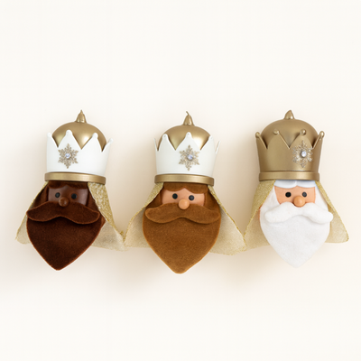 Gold Three Wise Men's Balloon Hanging Weight with Light