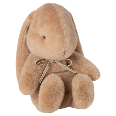 Conejo de peluche beige con lazo M