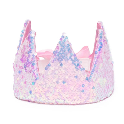 Iridescent sequin crown