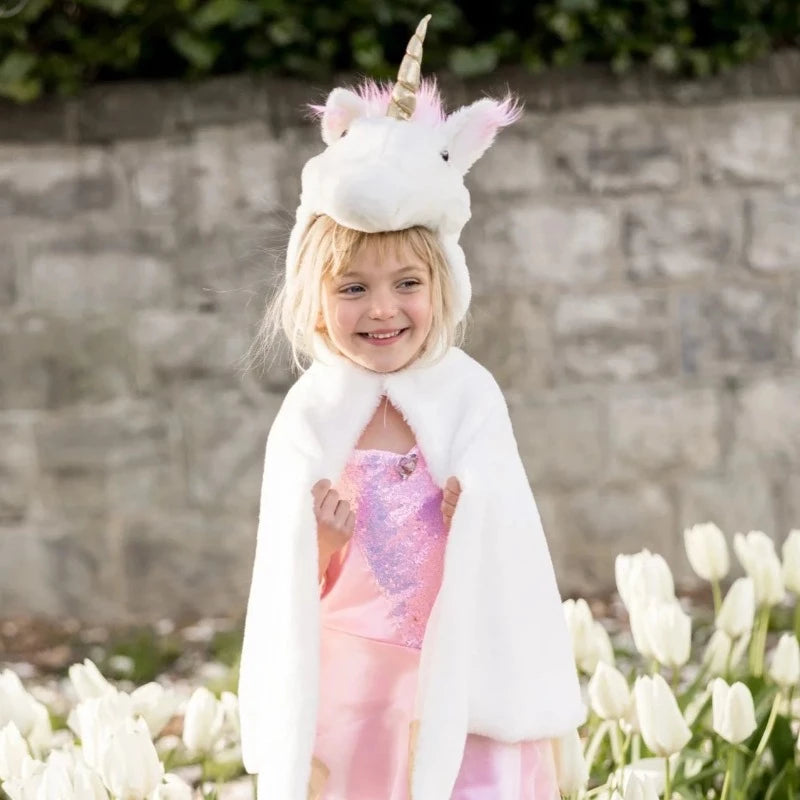 Pink unicorn blanket cape costume