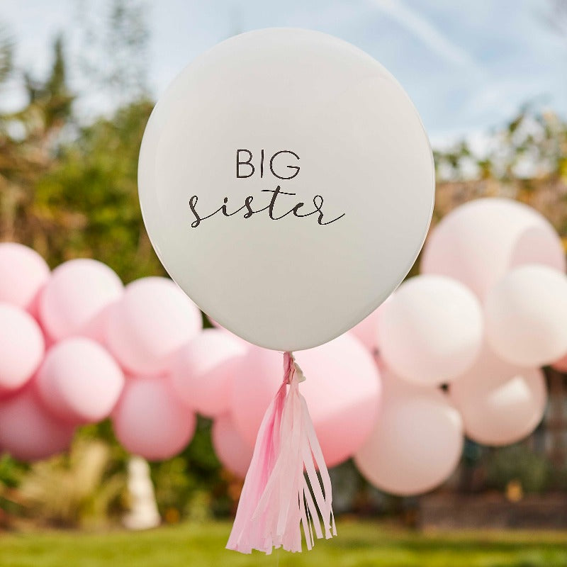 XL balloon "Big sister" with tassel