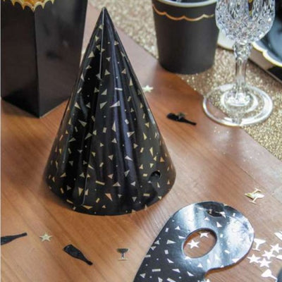 Black New Year's Eve Party Favors / 10 people 