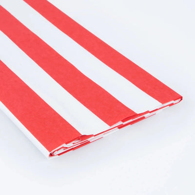 Mantel papel Stripe rojo