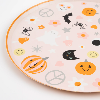 Halloween Groovy Icon Plate / 8 pcs.