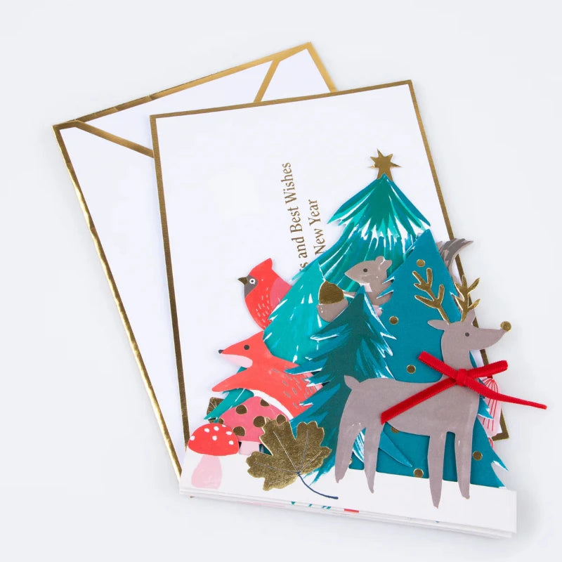 Cartão de Natal pop-up Winter Woodland