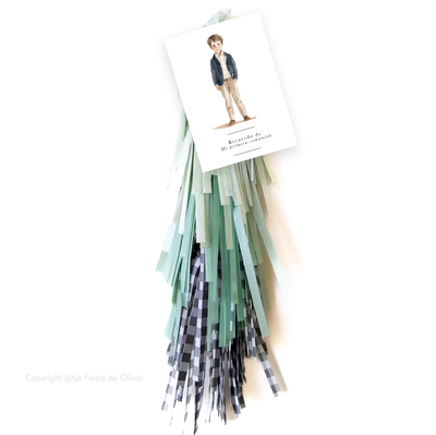 Globo ICONIC PREMIUM TASSEL Olive Recuerdo Comunión hinchado