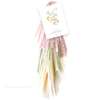 Globo ICONIC PREMIUM TASSEL Rose Recuerdo hinchado