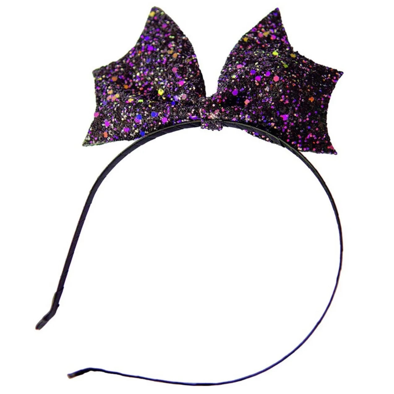 Diadema Halloween murciélago glitter