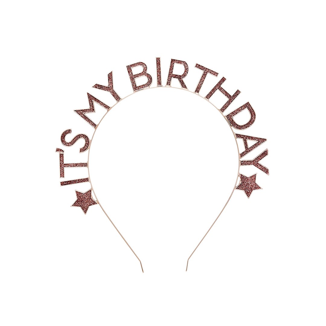 Diadema It's My birthday rosegold