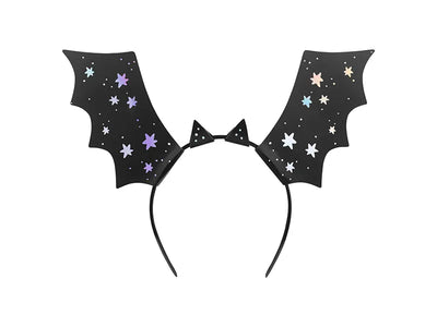 Tiara de Halloween de morcego iridescente DIY / 4 unid.