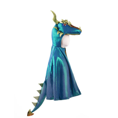 Turquoise dragon cape costume