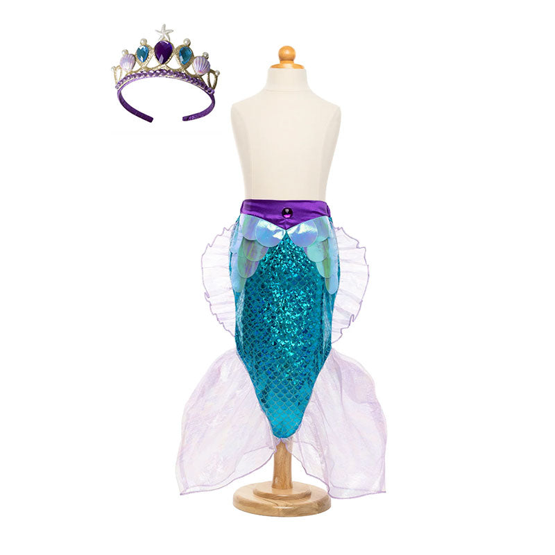 Mermaid tail costume with tiara