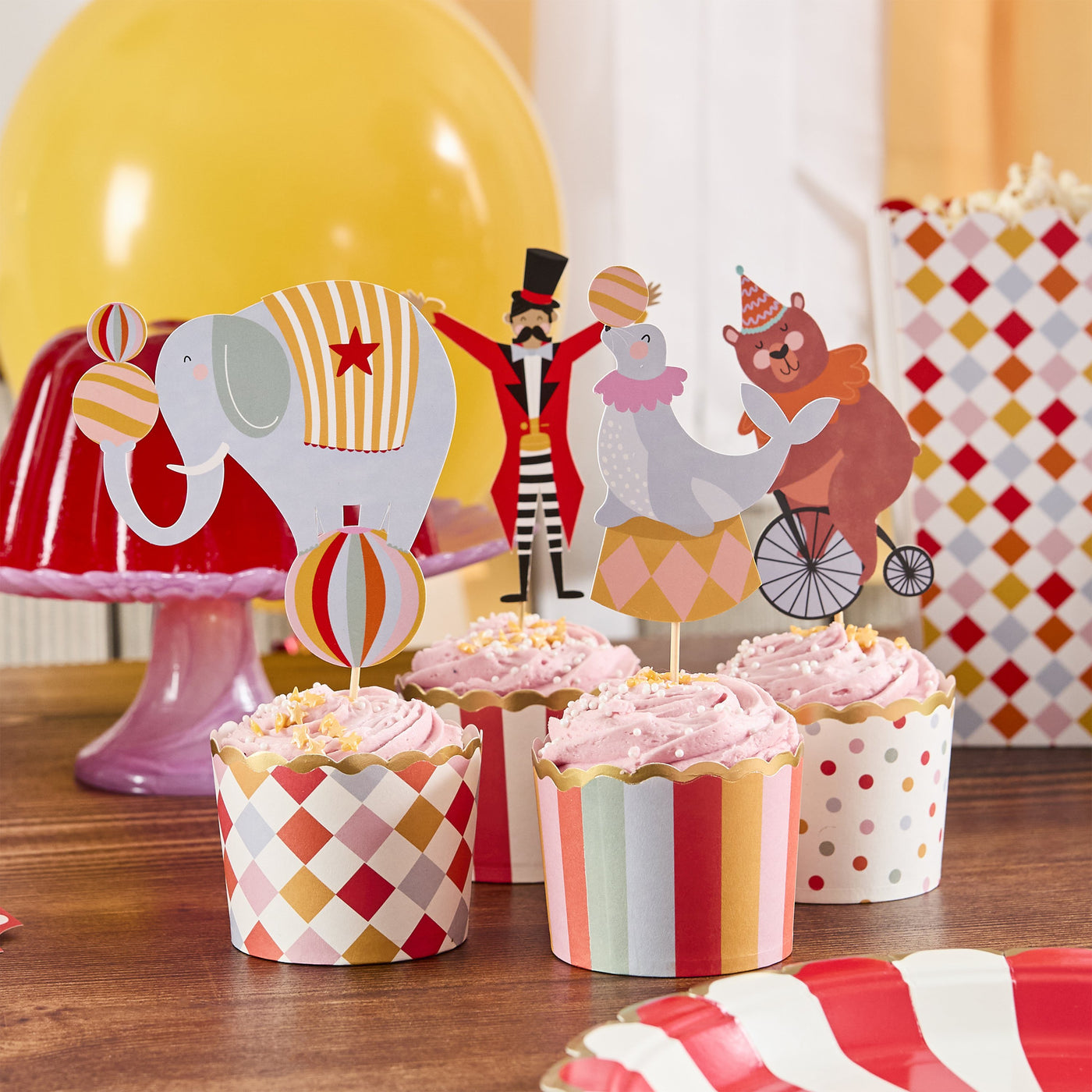 Circus Cupcake Kit / 12 pcs.