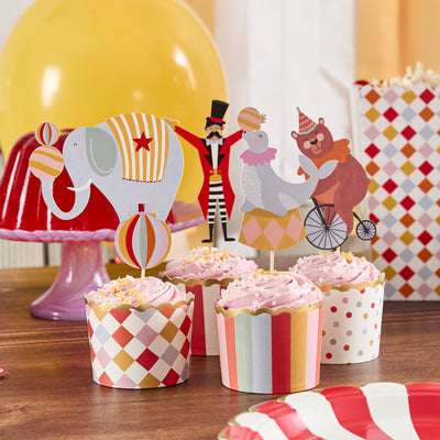 Circus Cupcake Kit / 12 pcs.