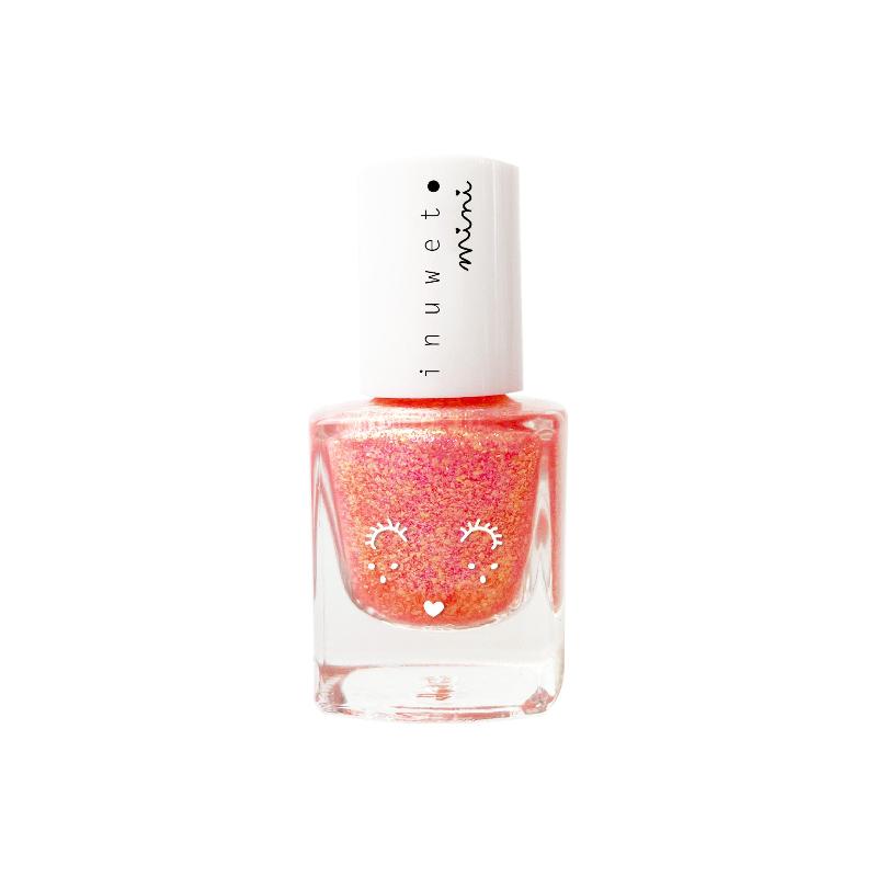 Strawberry pink water based nail polish