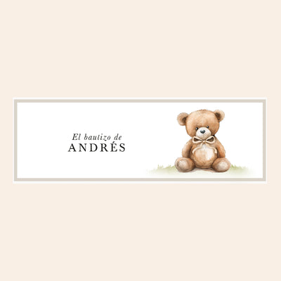 Personalized Teddy Candle