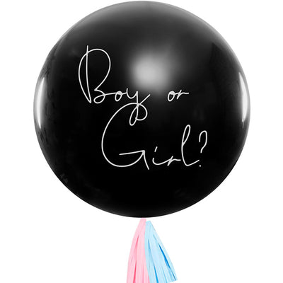 Globo L revelación Boy or Girl impreso hinchado con helio