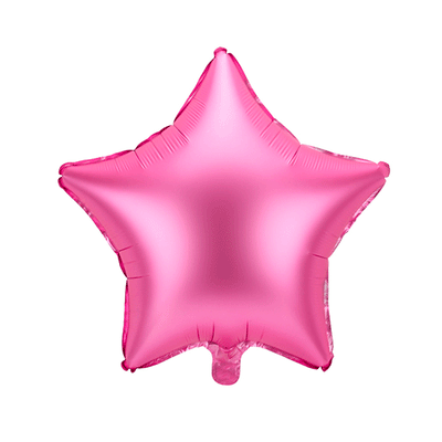 Personalized BASIC star balloons inflated with helium