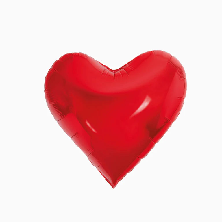 Balão Foil Básico de Coração Vermelho