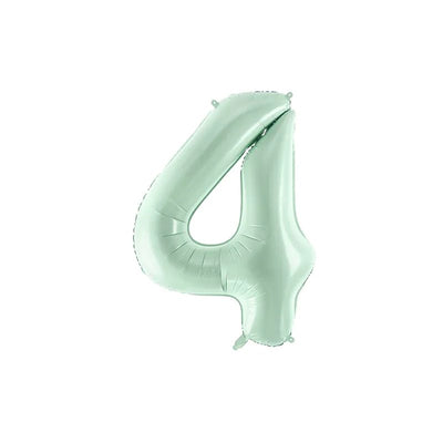 Foil balloon numbers L mint basic