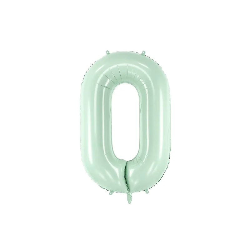 Foil balloon numbers L mint basic