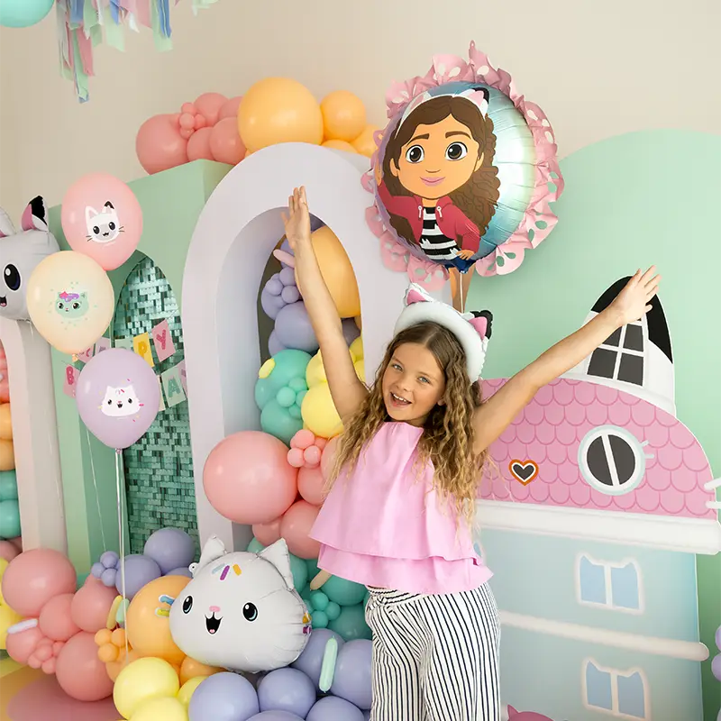 Globo Foil Redondo 'La Casa de Muñecas de Gabby'