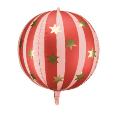 Orbit balloon red stars and stripes