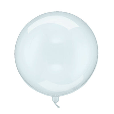 Light blue transparent bubble balloon