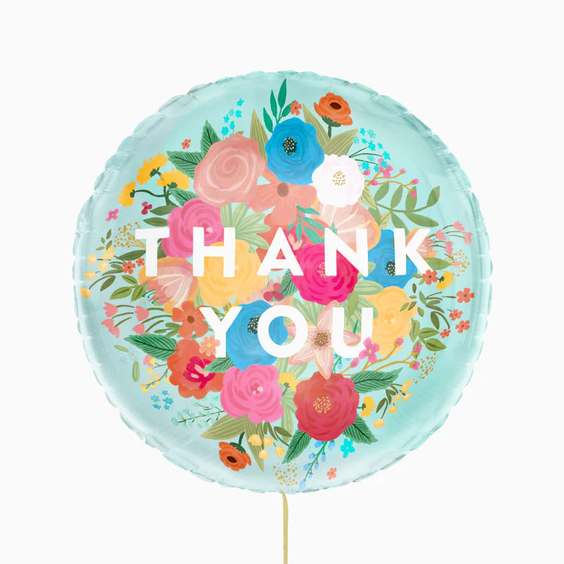 Thank You flower foil balloon