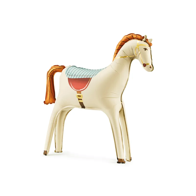 Globo foil Caballo beige