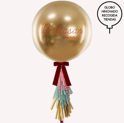 Globo XL Lazo de terciopelo y tassel Premium HELIO