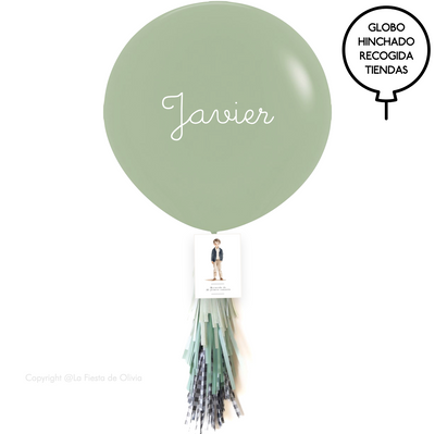 FULL GREEN MEMORY inflated balloon 