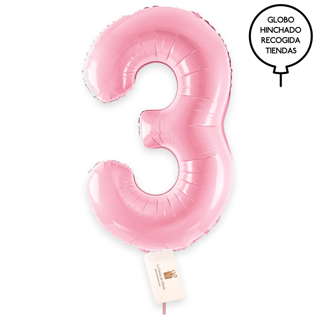 Balões rosados insuflados com hélio XL <br>(apenas Barcelona &amp; Madrid)
