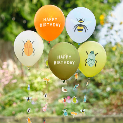 Mix Bugs balloons / 5 pcs.