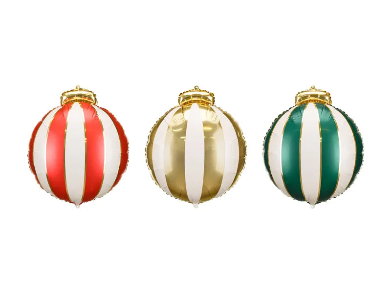 Balões bola de Natal / 3 peças.