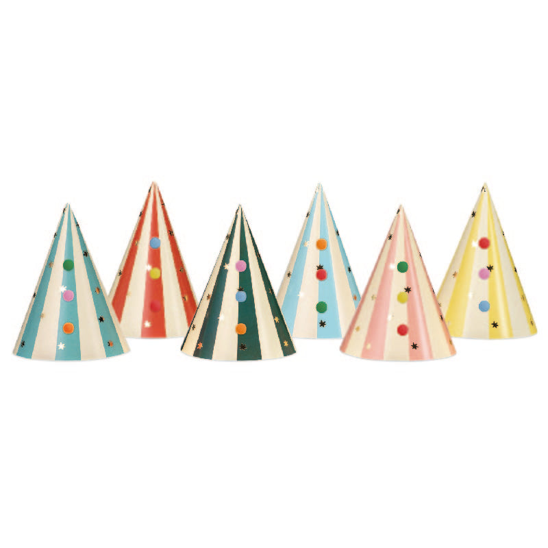 Circus party hat / 6 pcs.