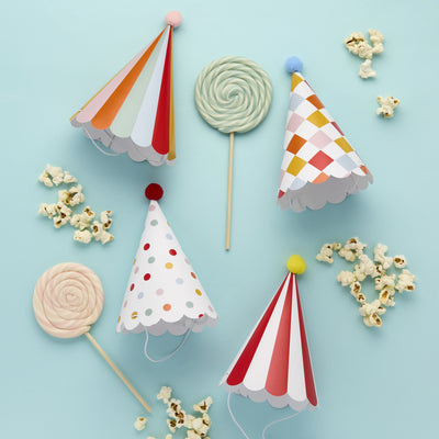 Gorrito Circus con pom pom / 8 uds.