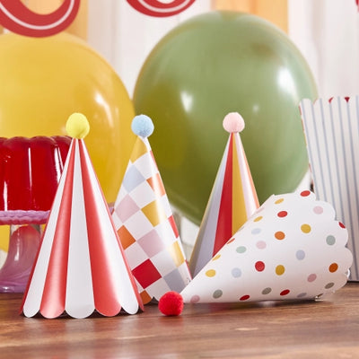 Gorrito Circus con pom pom / 8 uds.