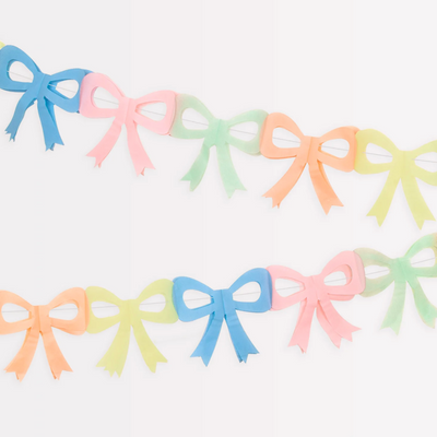 Tissue Paper Bow Garlands