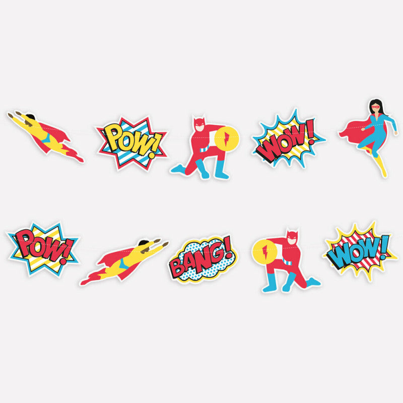 Superheroes garland